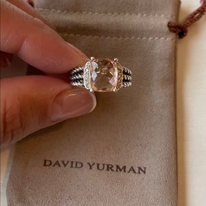 David Yurman petite wheaton ring in morganite
